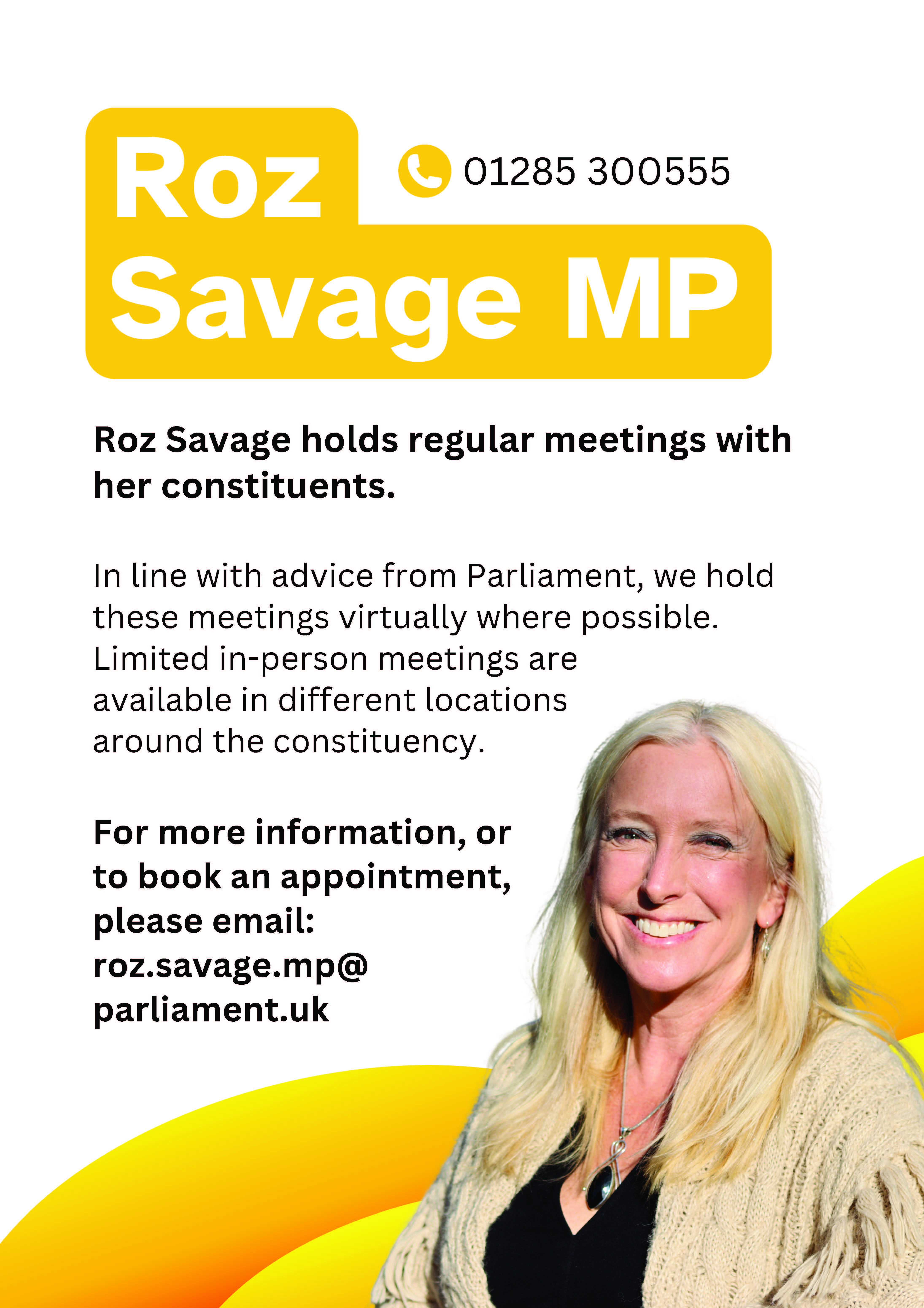 Roz Savage MP Surgeries